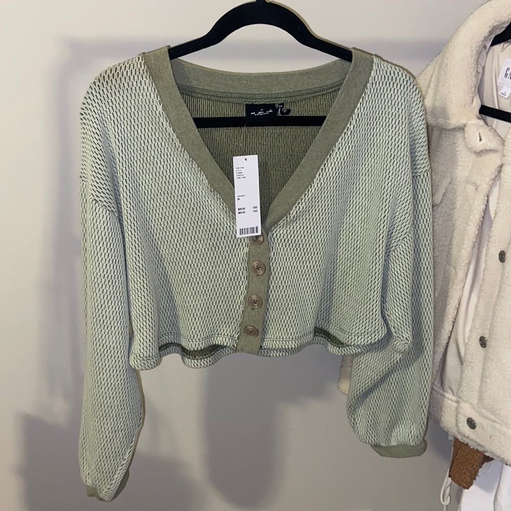 Urban Outfitters Green Cardigan Top